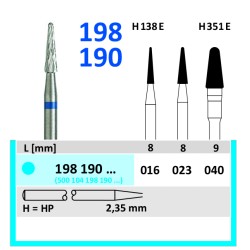 HORICO Burs - Tungsten Carbide Cutters - 198 190